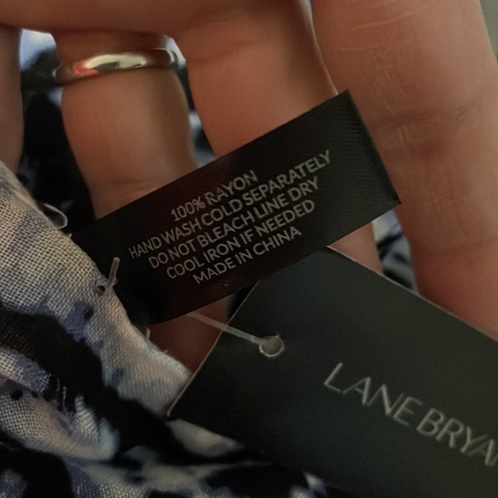 NWT Lane Bryant Blue Tie Dye Kimono Scarf Cardigan Wrap Shawl - Picture 8 of 8